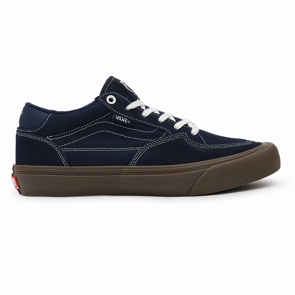 Men's Vans Rowan Sneakers Blue | USA75169