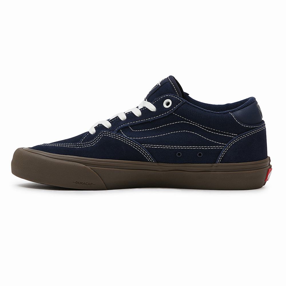 Men's Vans Rowan Sneakers Blue | USA75169