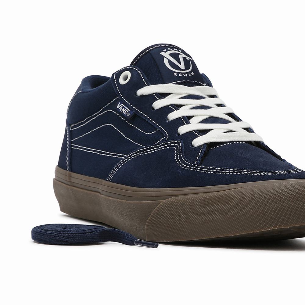 Men's Vans Rowan Sneakers Blue | USA75169