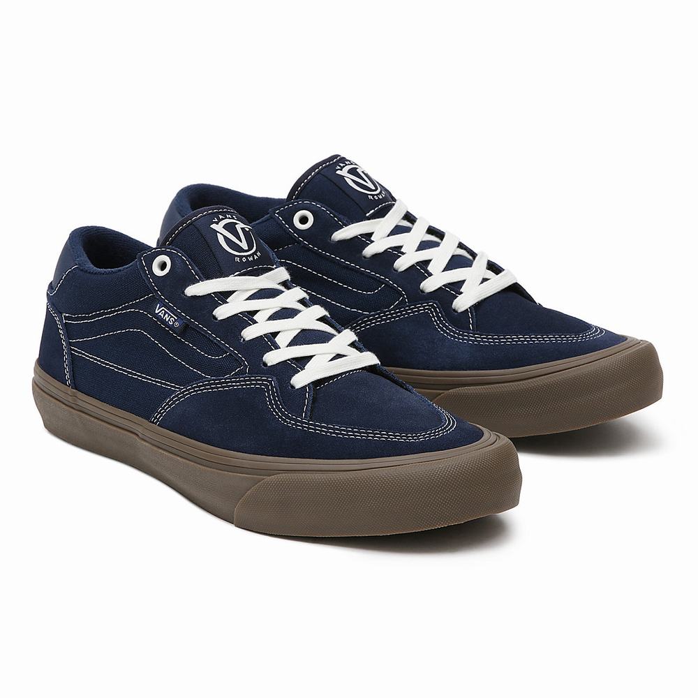 Men\'s Vans Rowan Sneakers Blue | USA75169