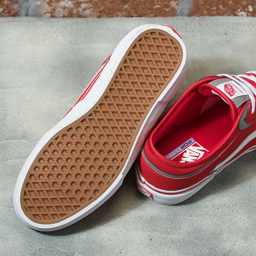 Men's Vans Rowley Sneakers Red / White | USA95637