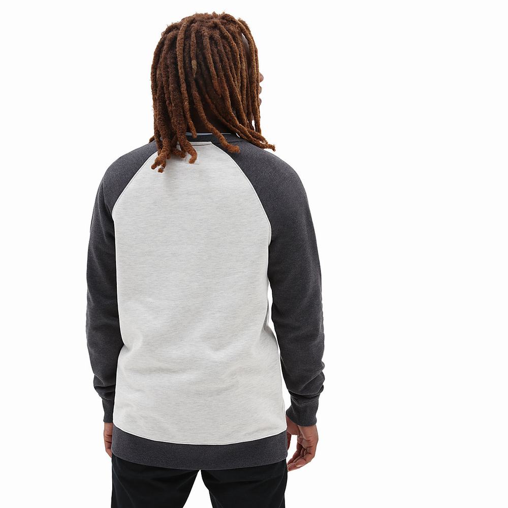 Men's Vans Rutland III Sweatshirts Grey / White | USA28670