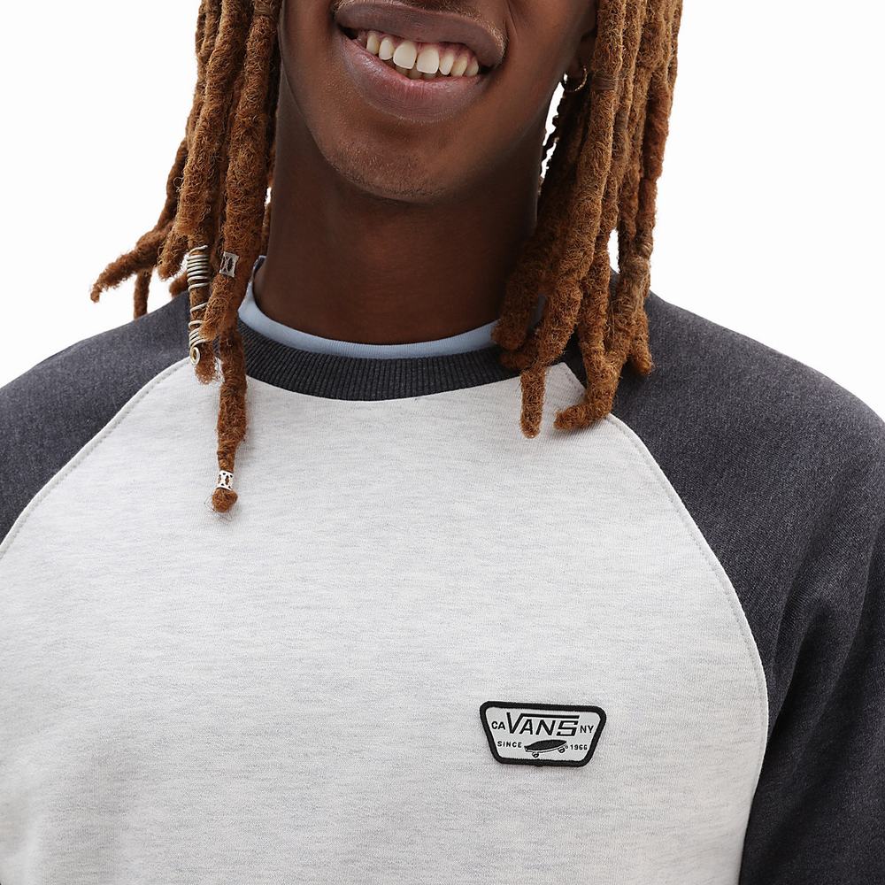 Men's Vans Rutland III Sweatshirts Grey / White | USA28670