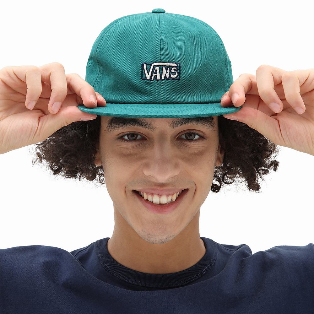 Men's Vans Seasonal Jockey Hats Blue | USA25874