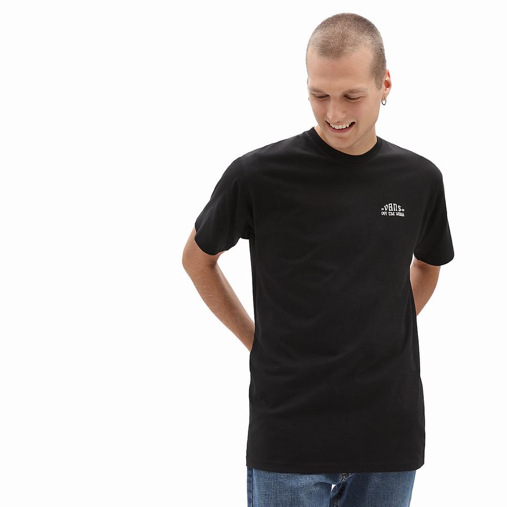 Men's Vans Seer Sun T Shirts Black | USA19386