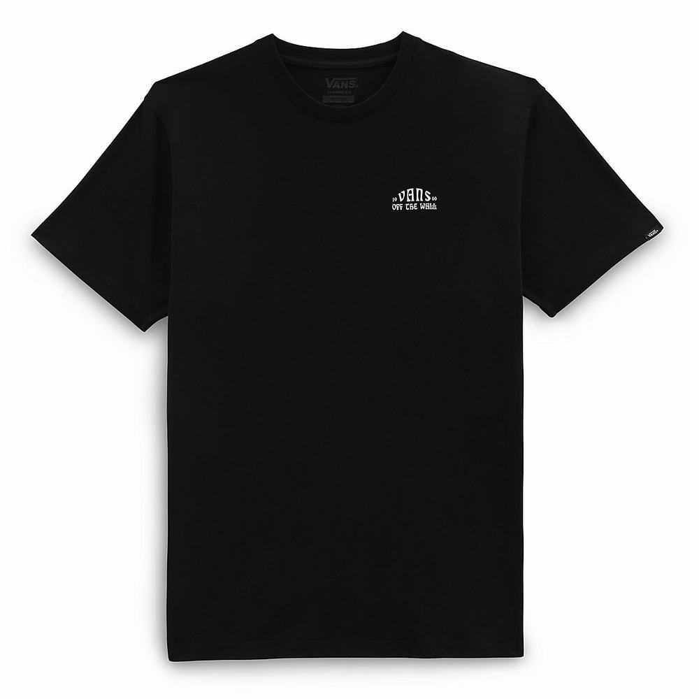 Men's Vans Seer Sun T Shirts Black | USA19386