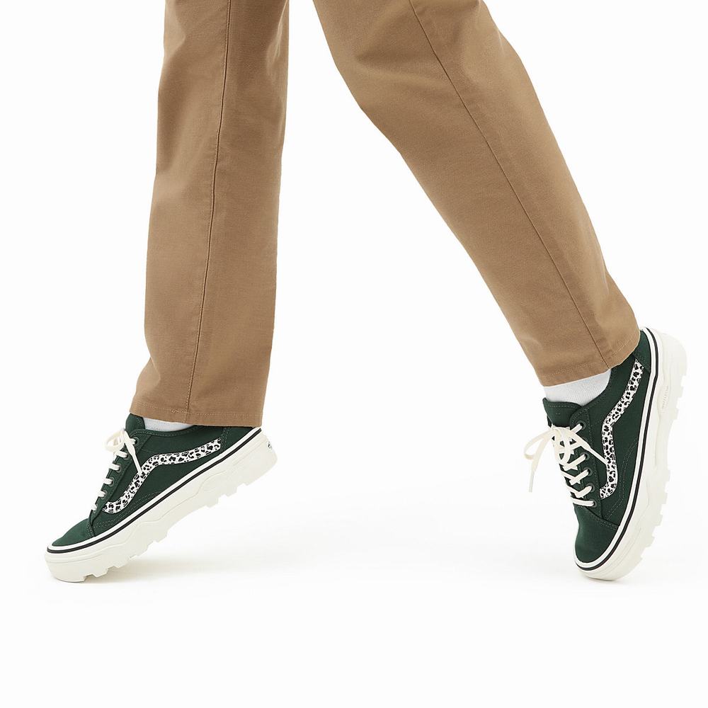 Men's Vans Sentry Old Skool Sneakers Green | USA32960