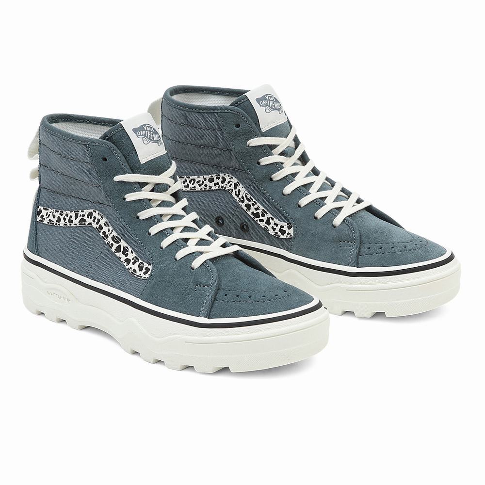 Men\'s Vans Sentry Sk8-Hi Sneakers Grey | USA36519