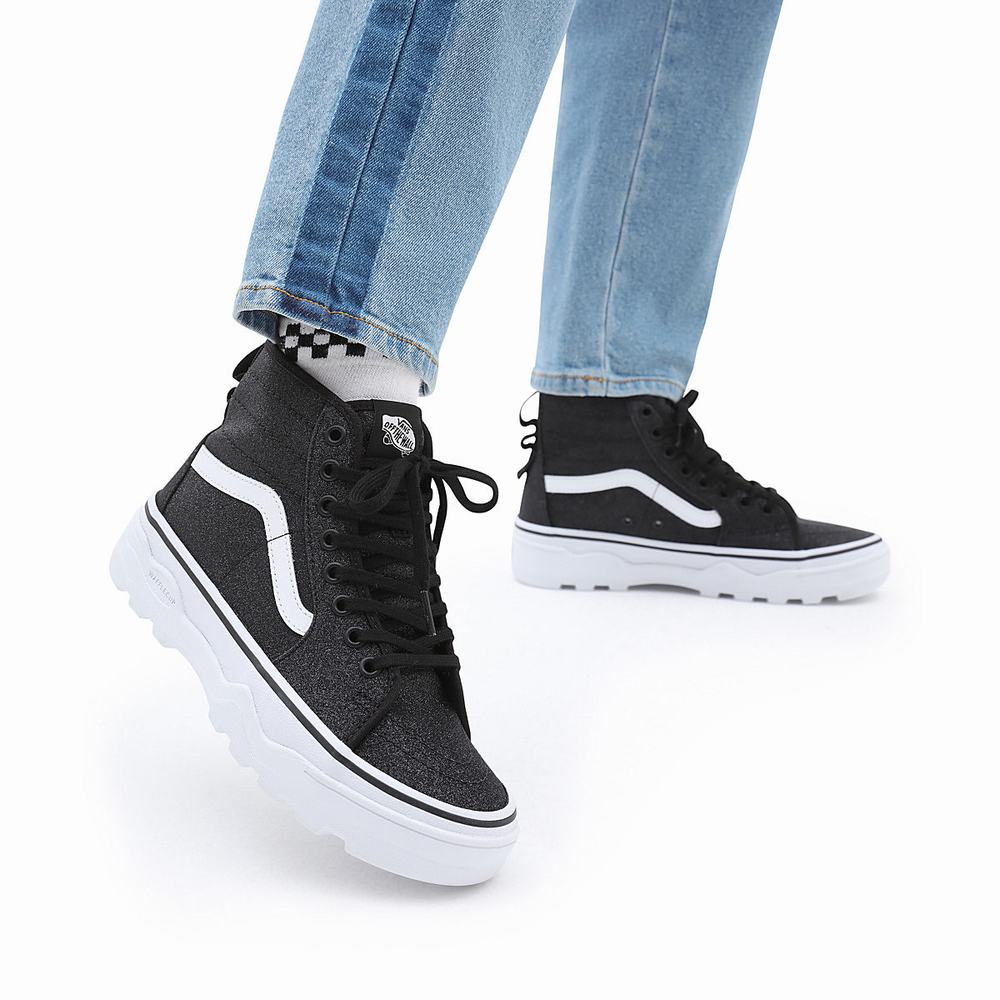 Men's Vans Sentry Sk8-Hi WC Sneakers Black | USA08739