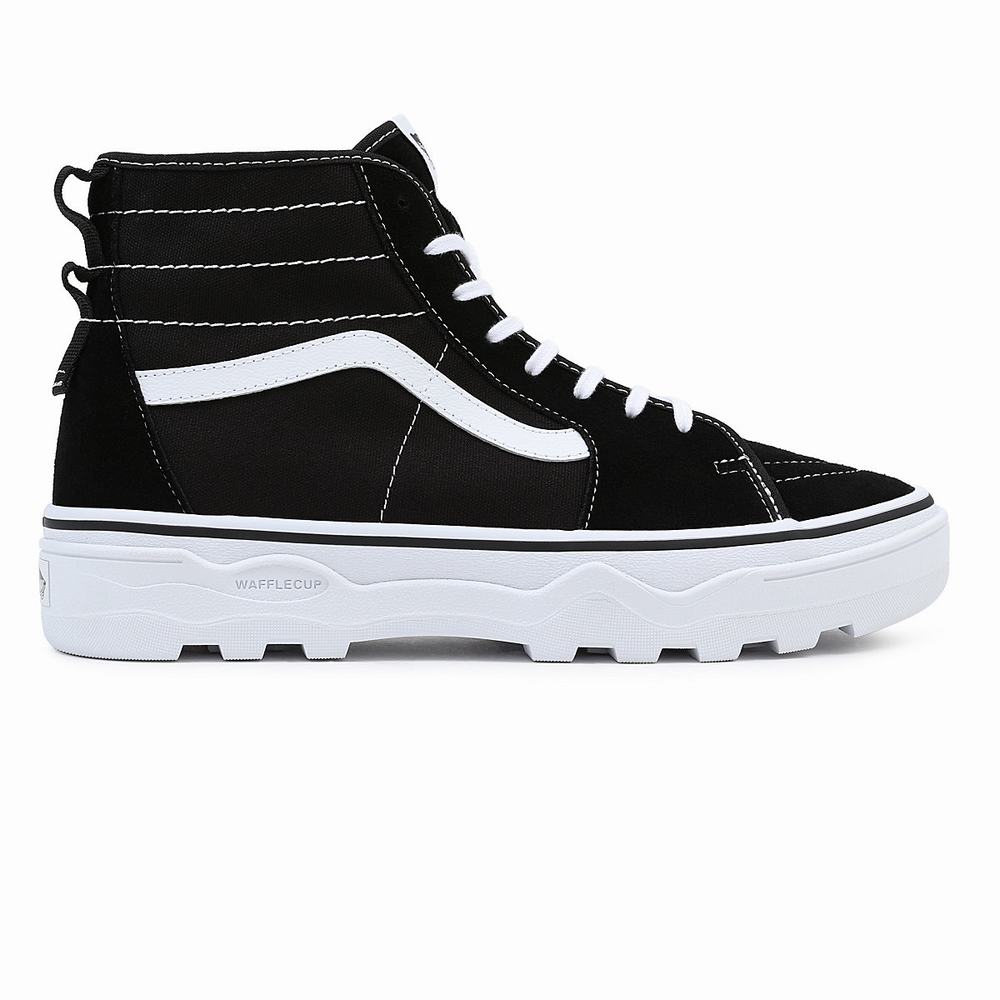 Men's Vans Sentry Sk8-Hi WC Sneakers Black | USA90254