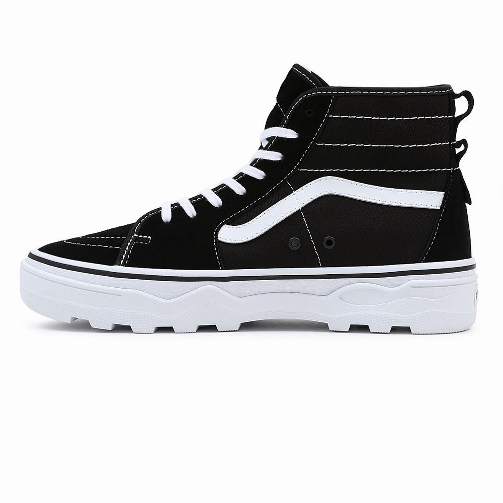 Men's Vans Sentry Sk8-Hi WC Sneakers Black | USA90254