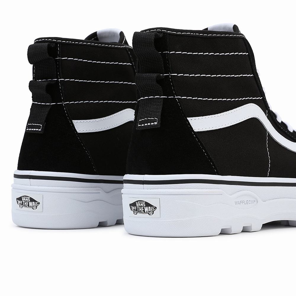 Men's Vans Sentry Sk8-Hi WC Sneakers Black | USA90254