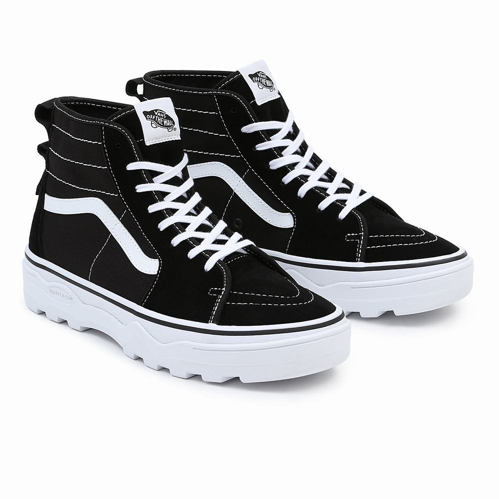 Men\'s Vans Sentry Sk8-Hi WC Sneakers Black | USA90254