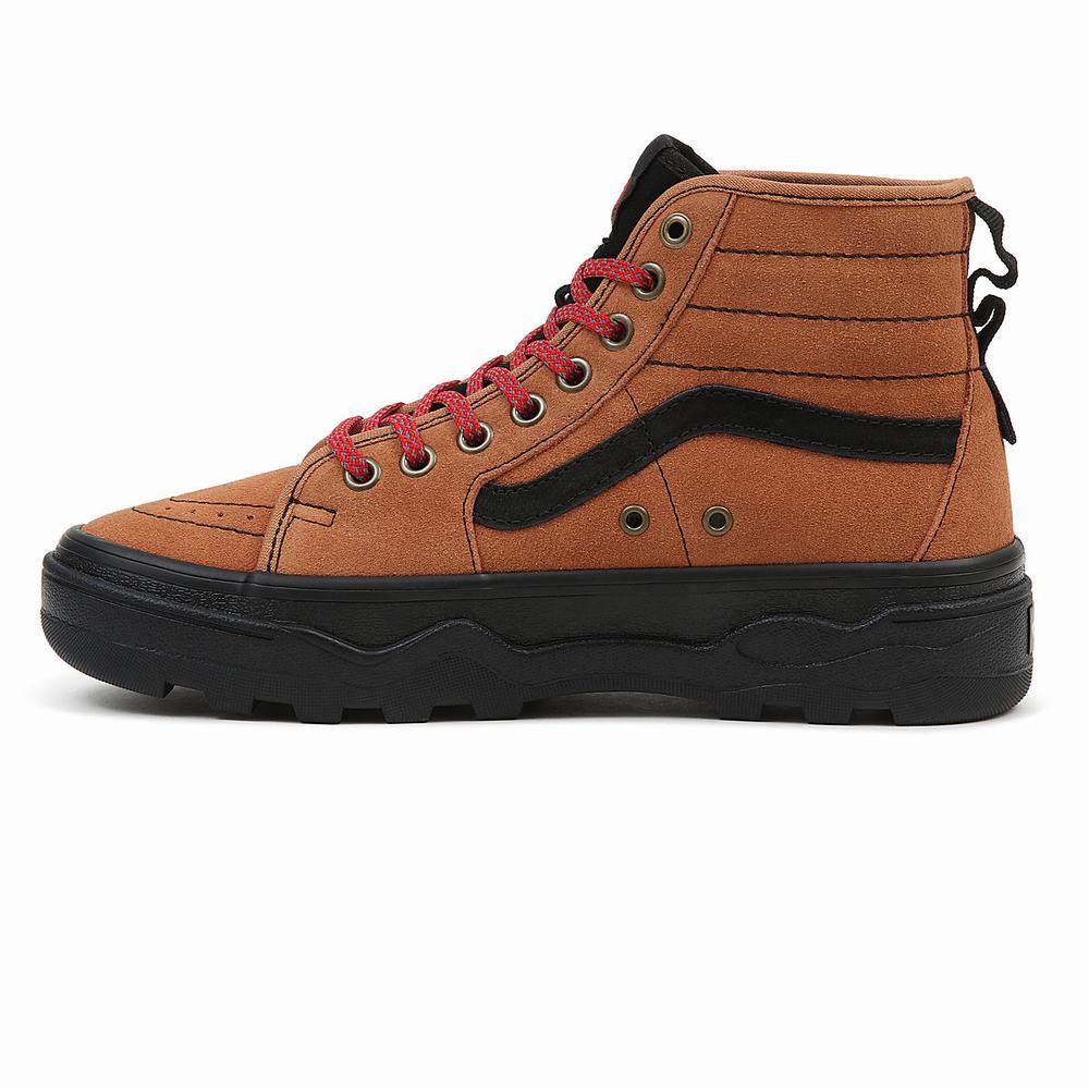 Men's Vans Sentry Sk8-Hi WC Sneakers Brown | USA58609