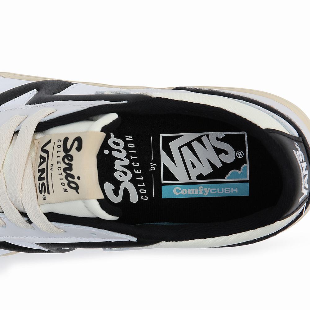 Men's Vans Serio Collection Lowland ComfyCush Jmp Sneakers Black | USA15906