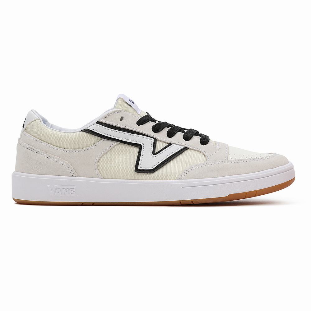 Men's Vans Serio Collection Lowland ComfyCush Sneakers White | USA42697