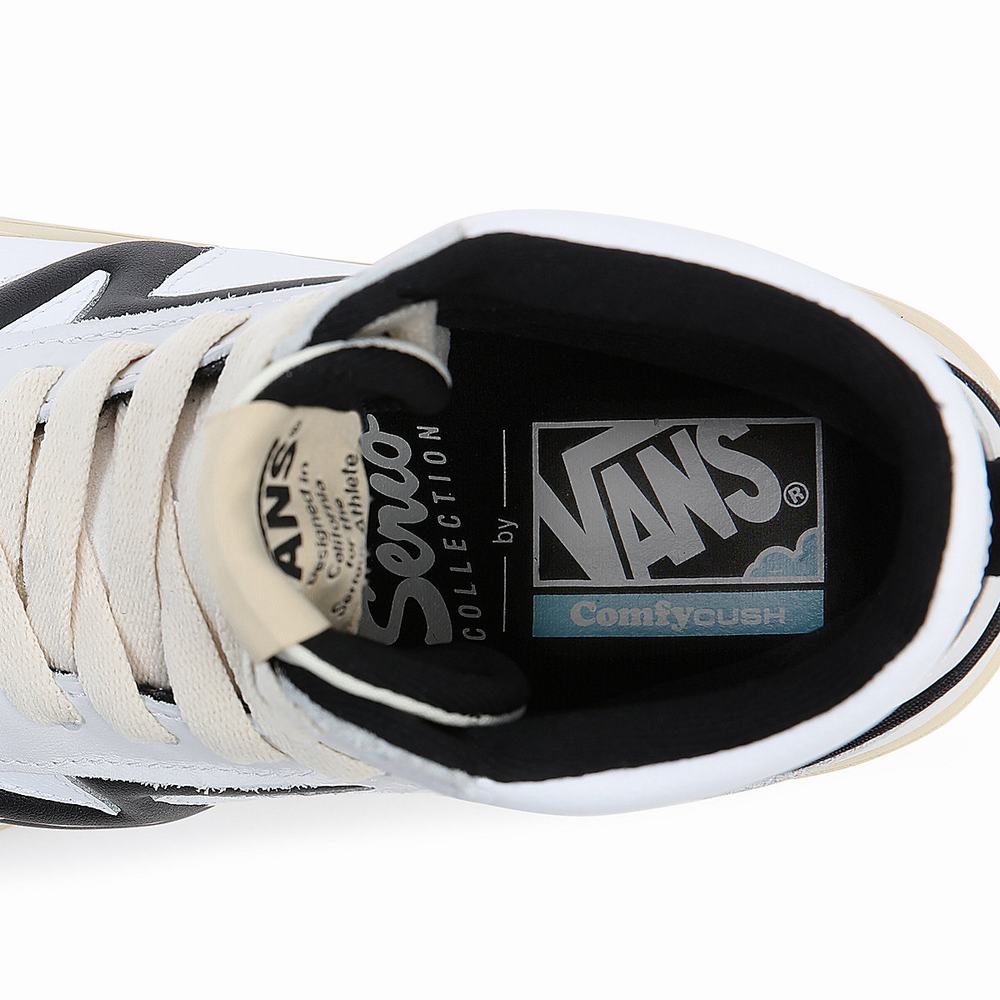 Men's Vans Serio Collection Lowland Hi ComfyCush Jmp Sneakers Black | USA90124