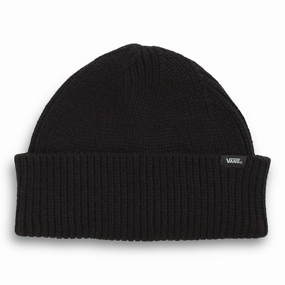 Men\'s Vans Shorty Beanie Black | USA59387