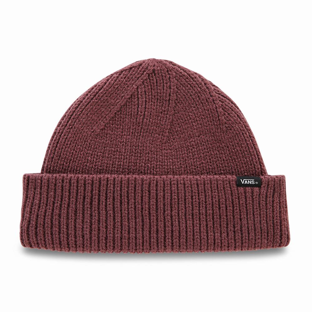 Men\'s Vans Shorty Beanie Red | USA37469