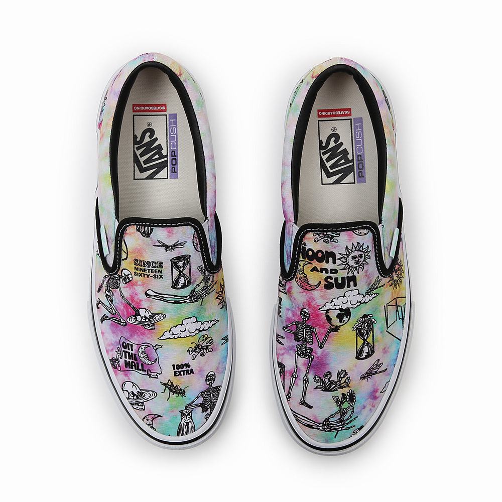 Men's Vans Shroom Doom Skate Slip On Shoes Multicolor | USA82073