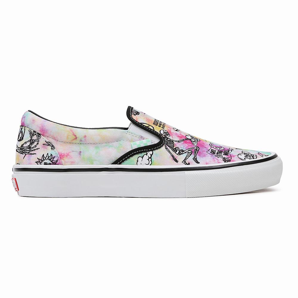 Men's Vans Shroom Doom Skate Slip On Shoes Multicolor | USA82073