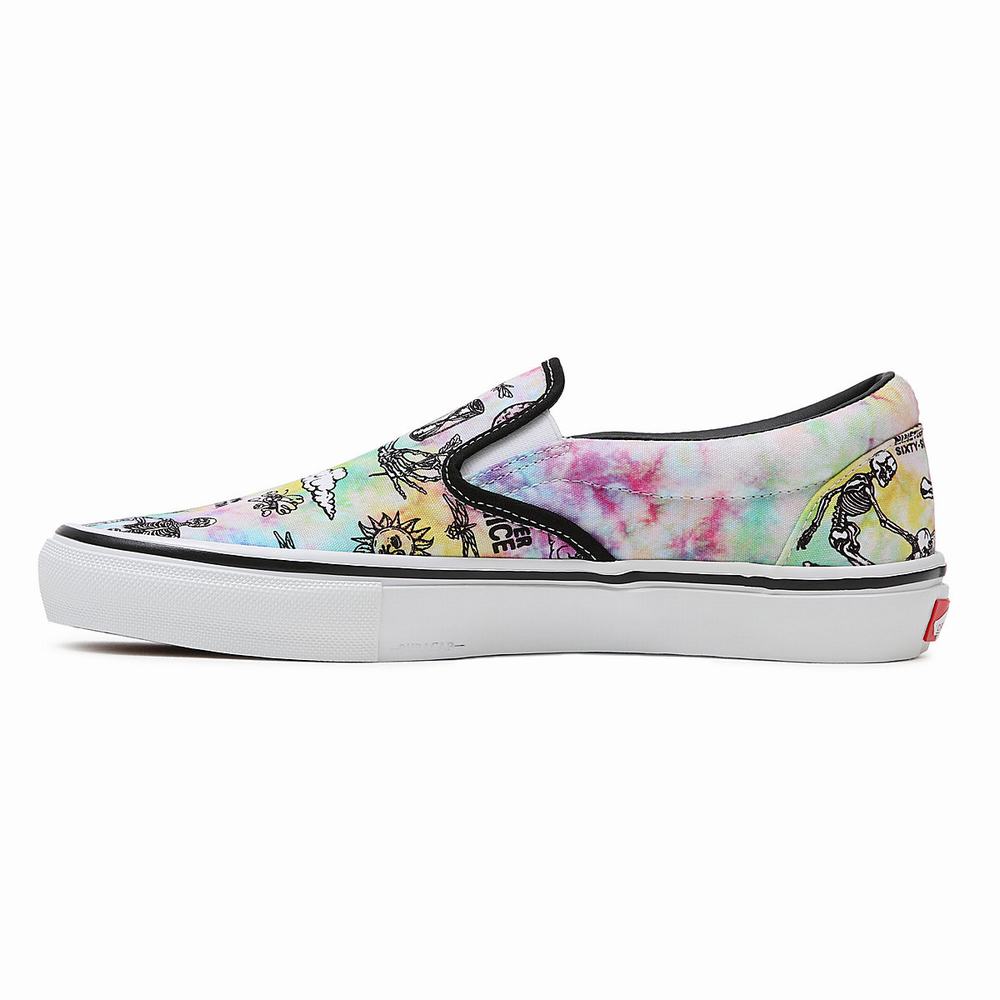 Men's Vans Shroom Doom Skate Slip On Shoes Multicolor | USA82073