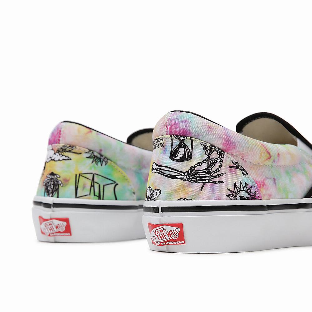 Men's Vans Shroom Doom Skate Slip On Shoes Multicolor | USA82073