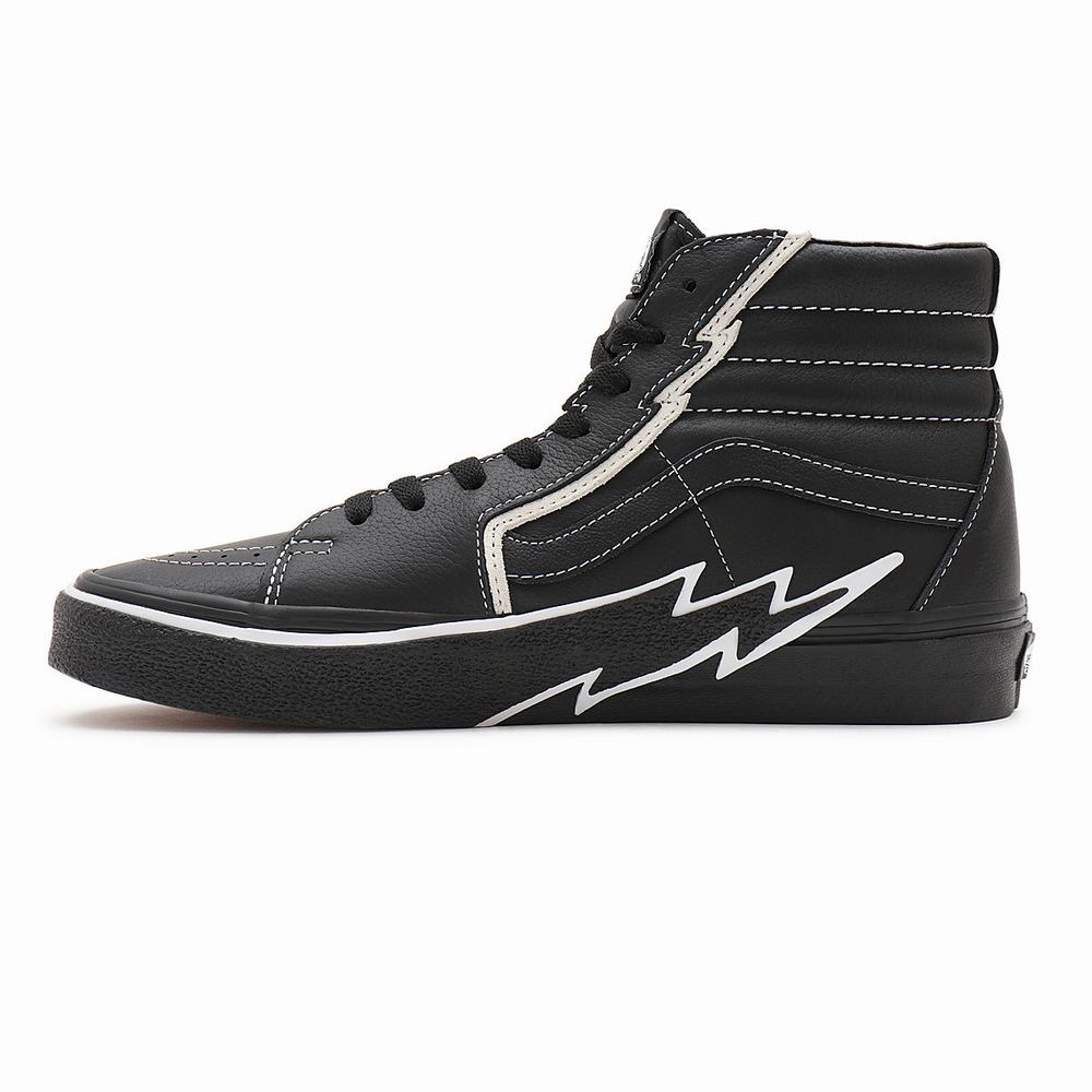 Men's Vans Sk8-Hi Bolt Sneakers Black | USA38520