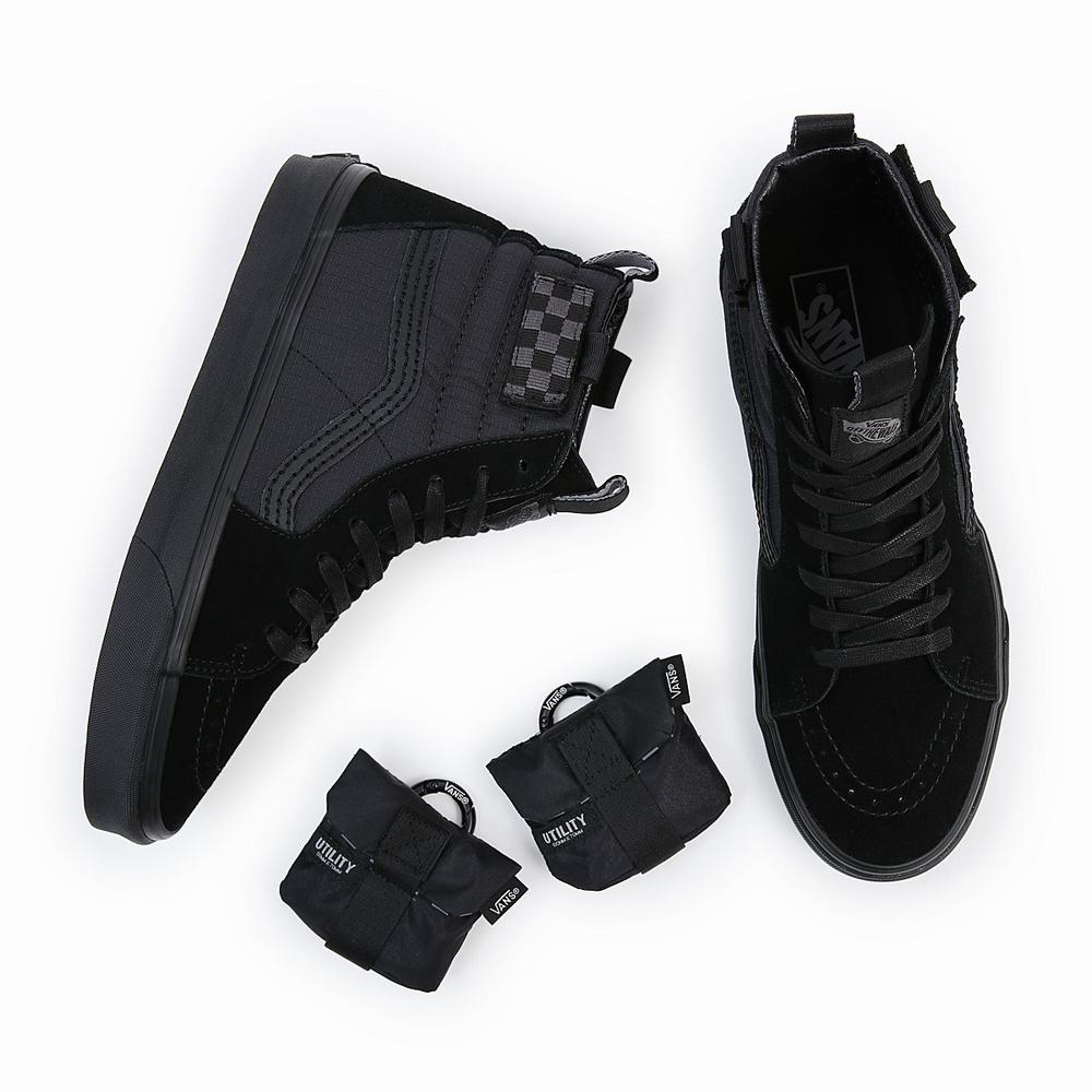 Men's Vans Sk8-Hi Cmty Sneakers Black | USA30581