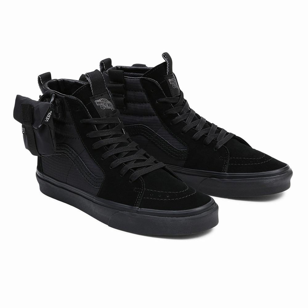 Men\'s Vans Sk8-Hi Cmty Sneakers Black | USA30581