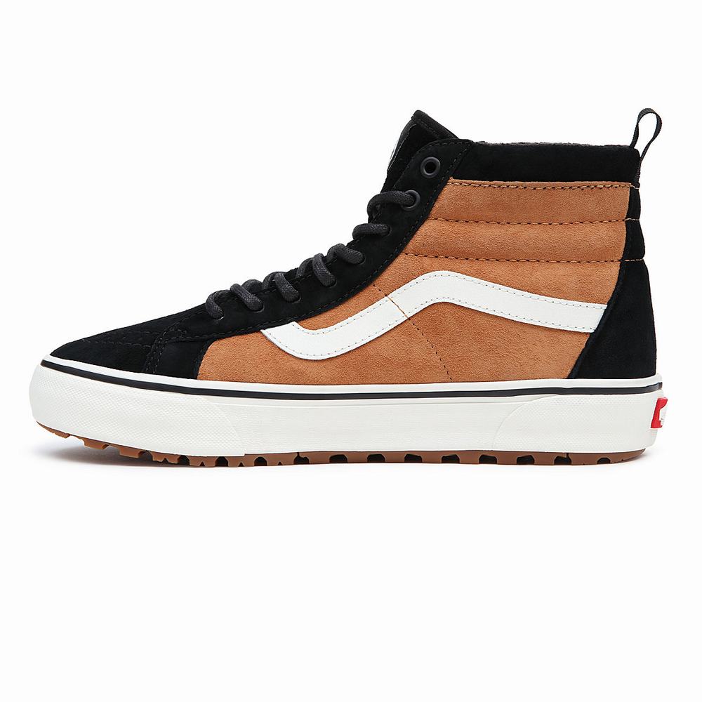 Men's Vans Sk8-Hi MTE-1 Sneakers Black / Brown | USA97563