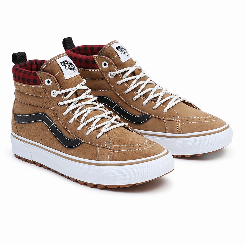 Men\'s Vans Sk8-Hi MTE-1 Sneakers Brown | USA40658