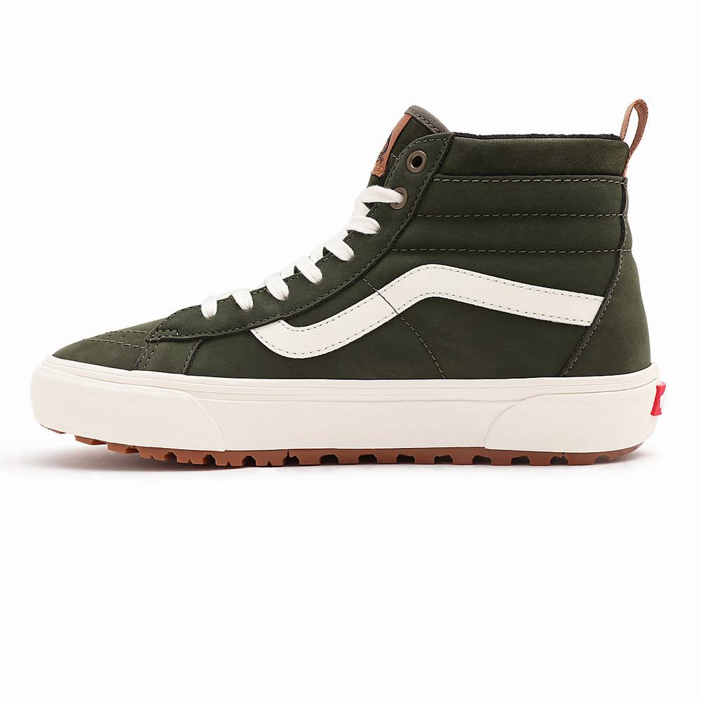 Men's Vans Sk8-Hi MTE-1 Sneakers Green | USA32854