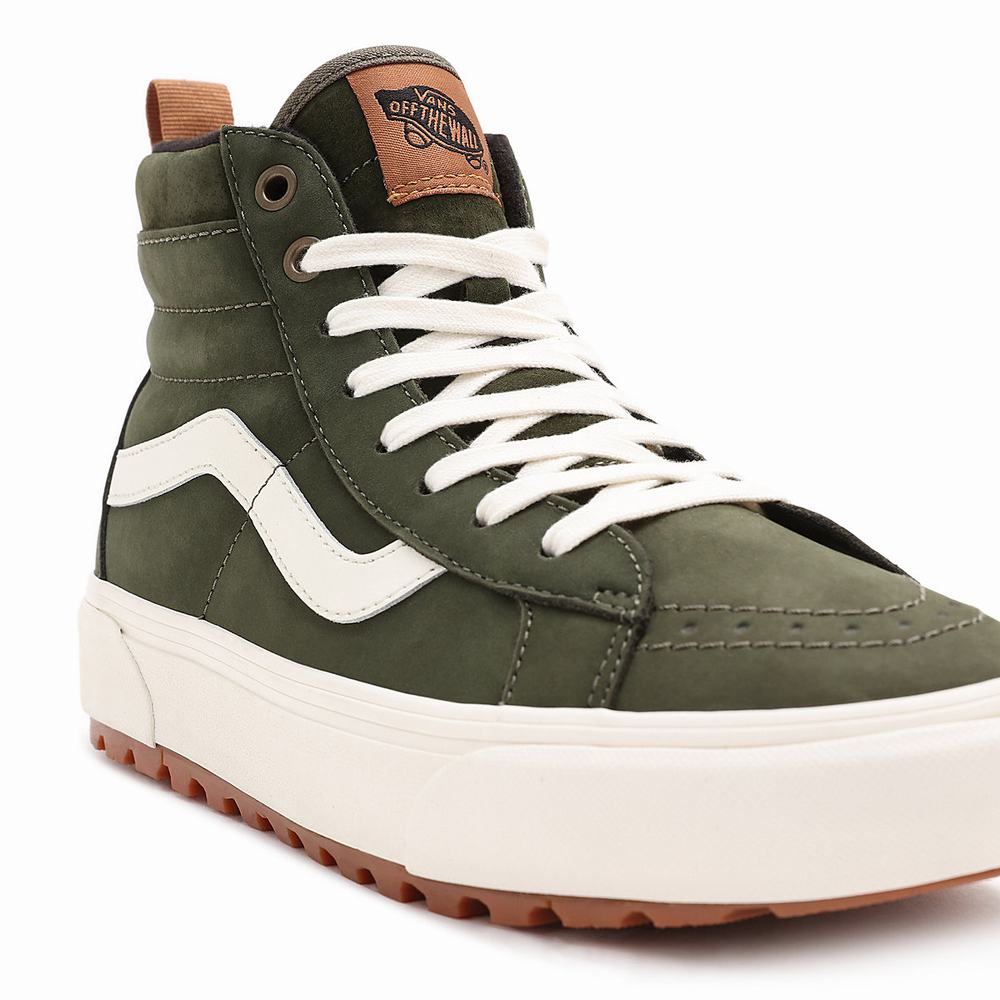 Men's Vans Sk8-Hi MTE-1 Sneakers Green | USA32854