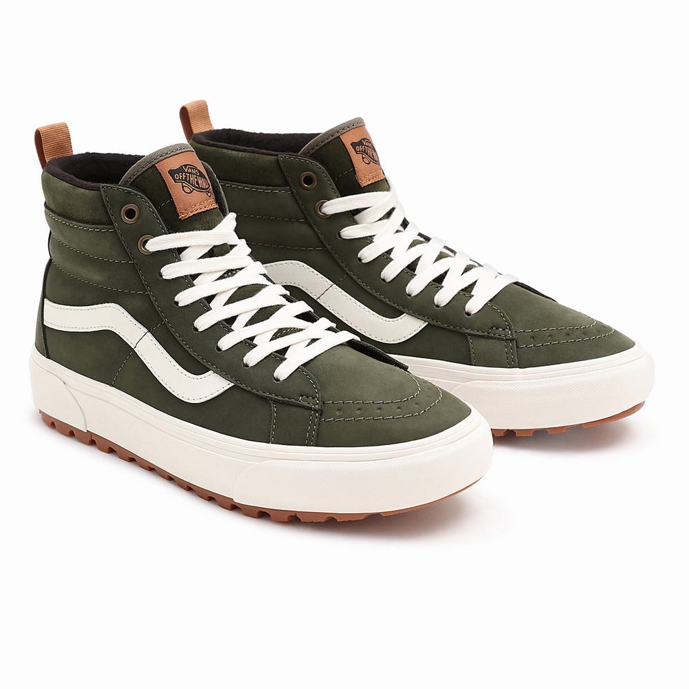 Men\'s Vans Sk8-Hi MTE-1 Sneakers Green | USA32854