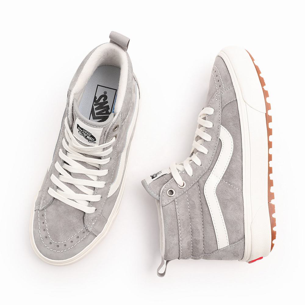 Men's Vans Sk8-Hi MTE-1 Sneakers Grey | USA56409