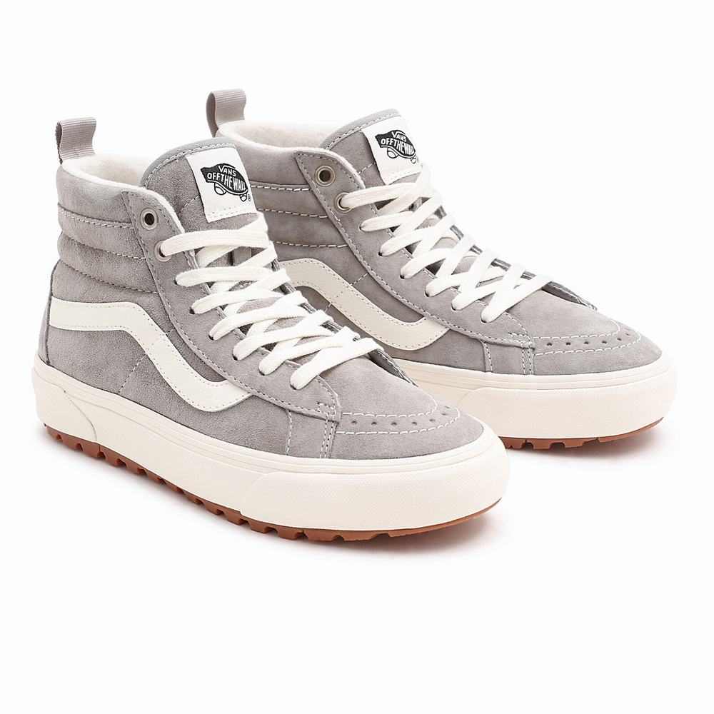 Men\'s Vans Sk8-Hi MTE-1 Sneakers Grey | USA56409