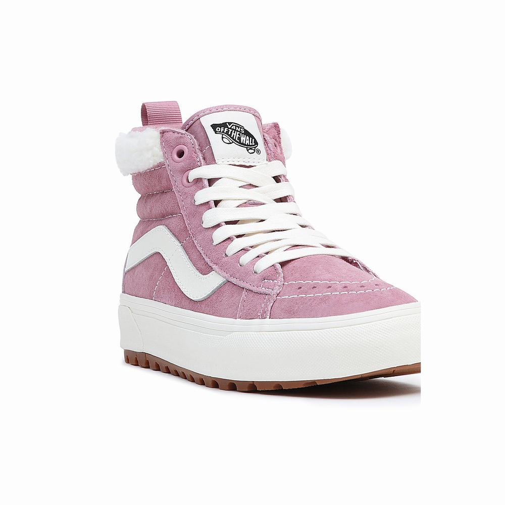 Men's Vans Sk8-Hi MTE-1 Sneakers Pink | USA29476