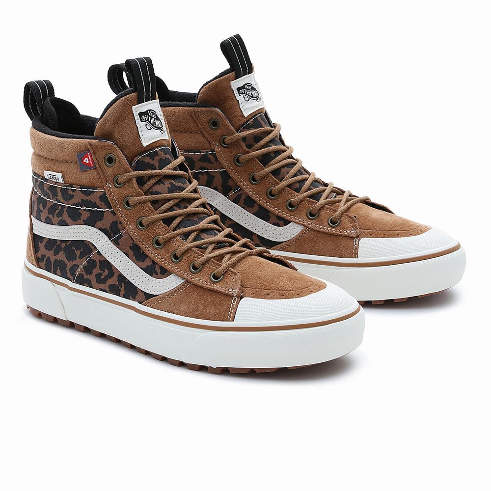 Men\'s Vans Sk8-Hi MTE-2 Sneakers Black / Brown | USA84319