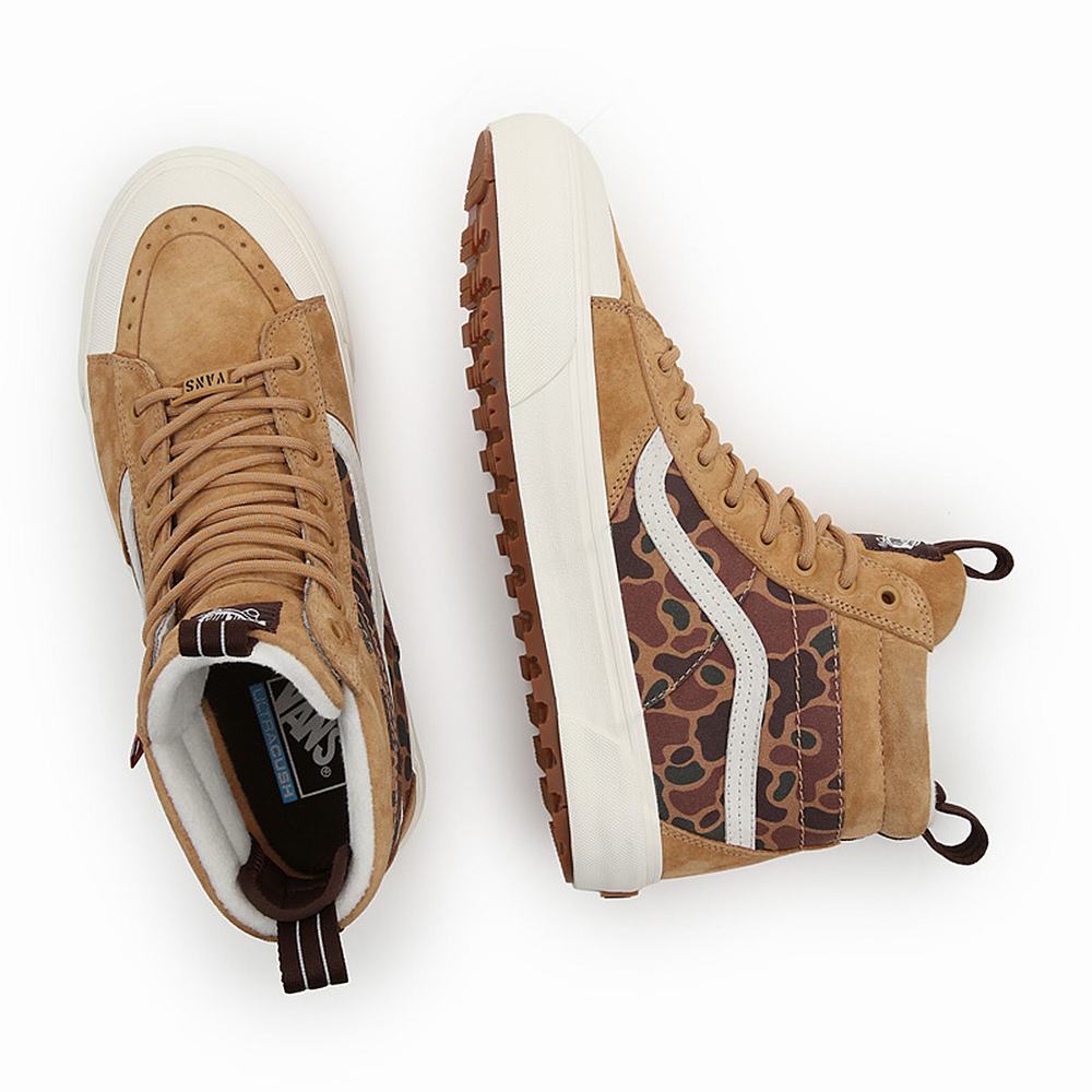 Men's Vans Sk8-Hi MTE-2 Sneakers Brown | USA34791