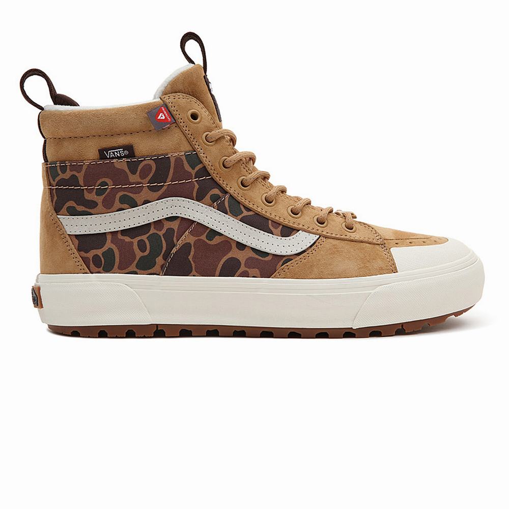 Men's Vans Sk8-Hi MTE-2 Sneakers Brown | USA34791