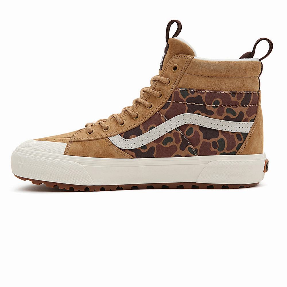 Men's Vans Sk8-Hi MTE-2 Sneakers Brown | USA34791