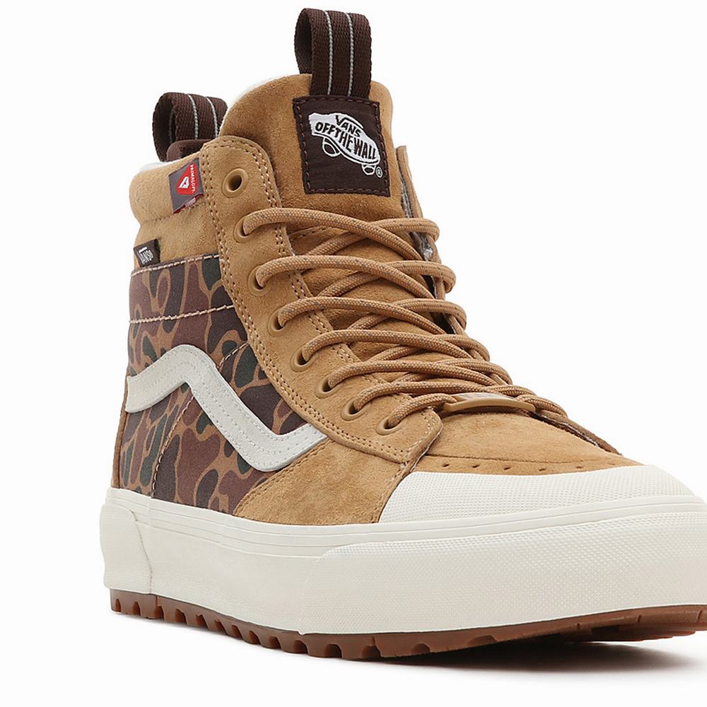 Men's Vans Sk8-Hi MTE-2 Sneakers Brown | USA34791