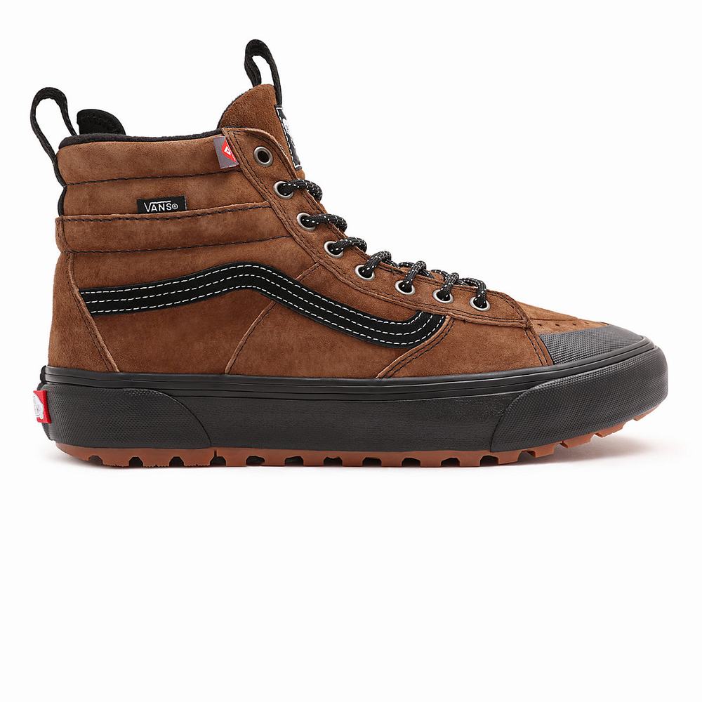 Men's Vans Sk8-Hi MTE-2 Sneakers Brown | USA97652