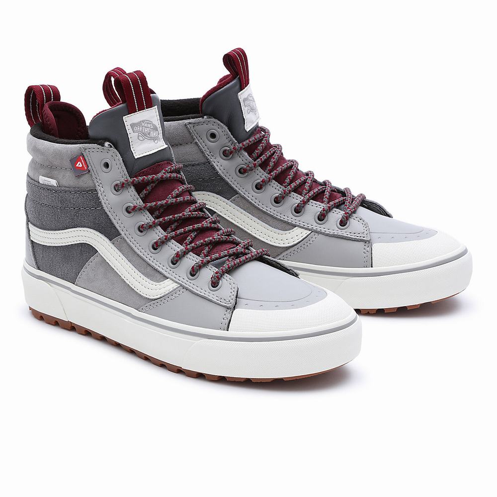 Men\'s Vans Sk8-Hi MTE-2 Sneakers Grey | USA08273