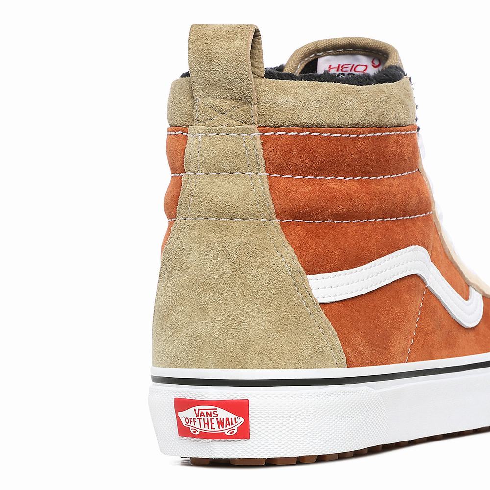 Men's Vans Sk8-Hi MTE Sneakers Beige / Orange | USA18492