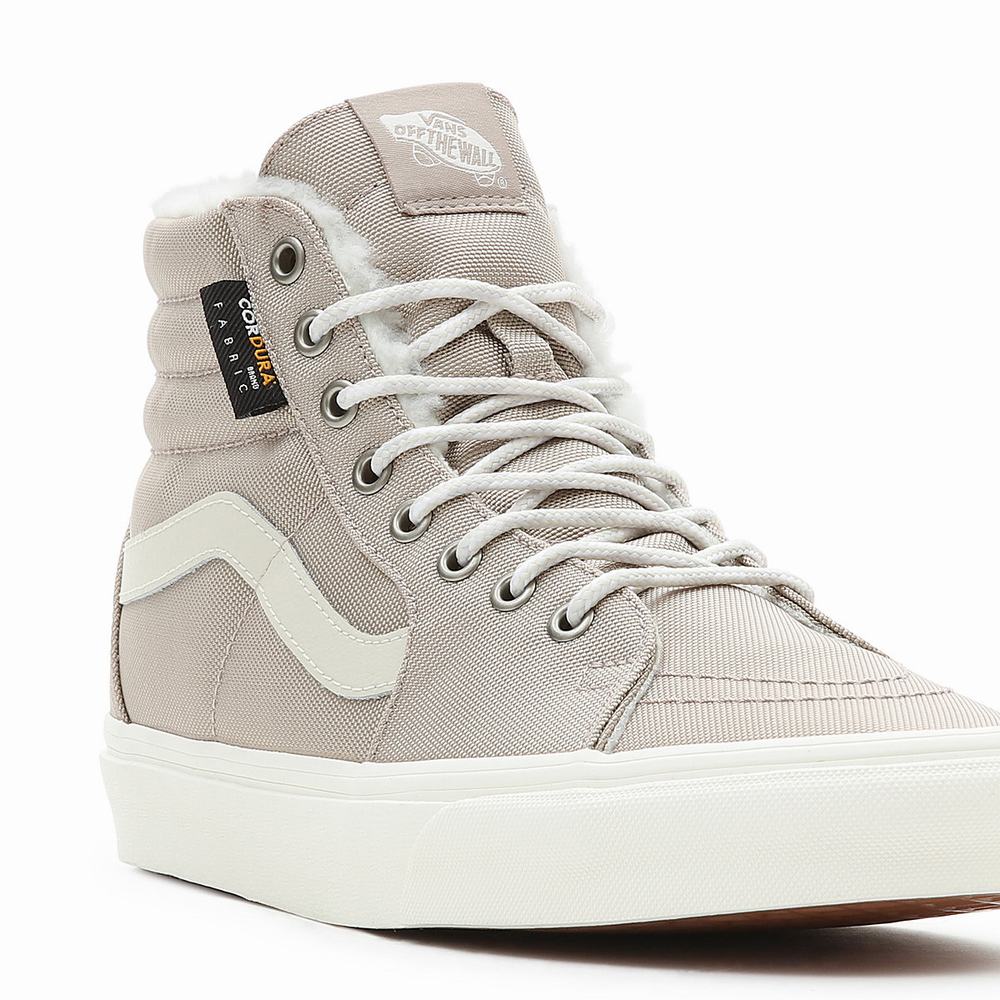 Men's Vans Sk8-Hi Sneakers Beige | USA24538