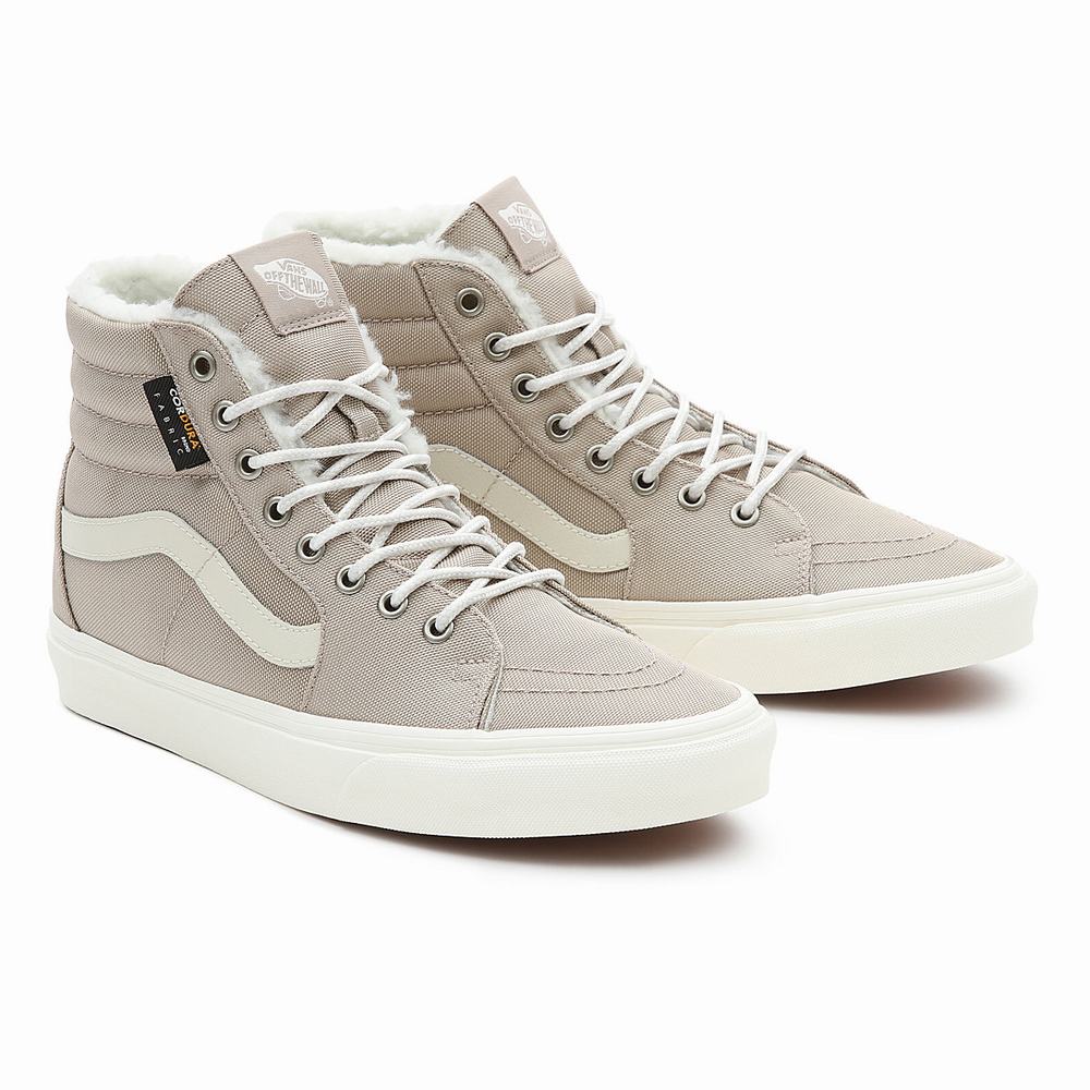 Men\'s Vans Sk8-Hi Sneakers Beige | USA24538