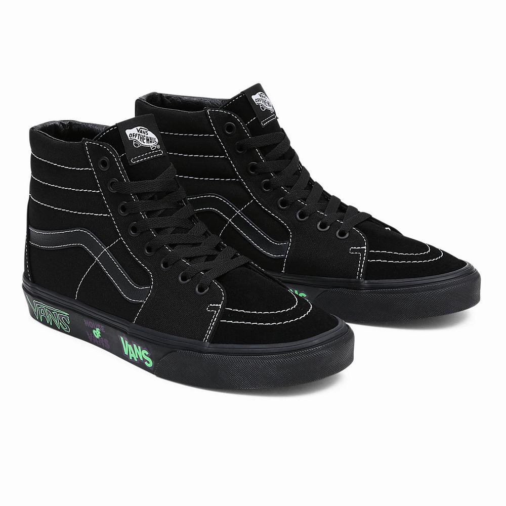 Men\'s Vans Sk8-Hi Sneakers Black | USA10536