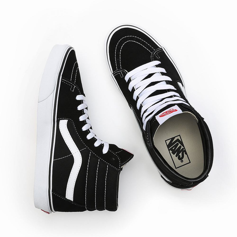 Men's Vans Sk8-Hi Sneakers Black | USA23865